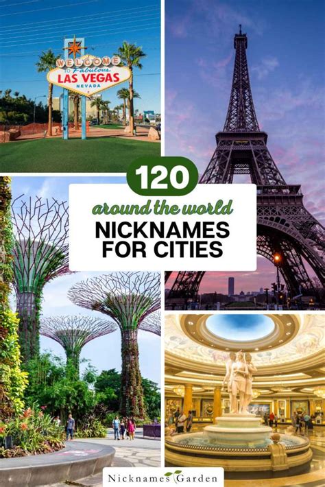100 City Nicknames from Around the Globe .